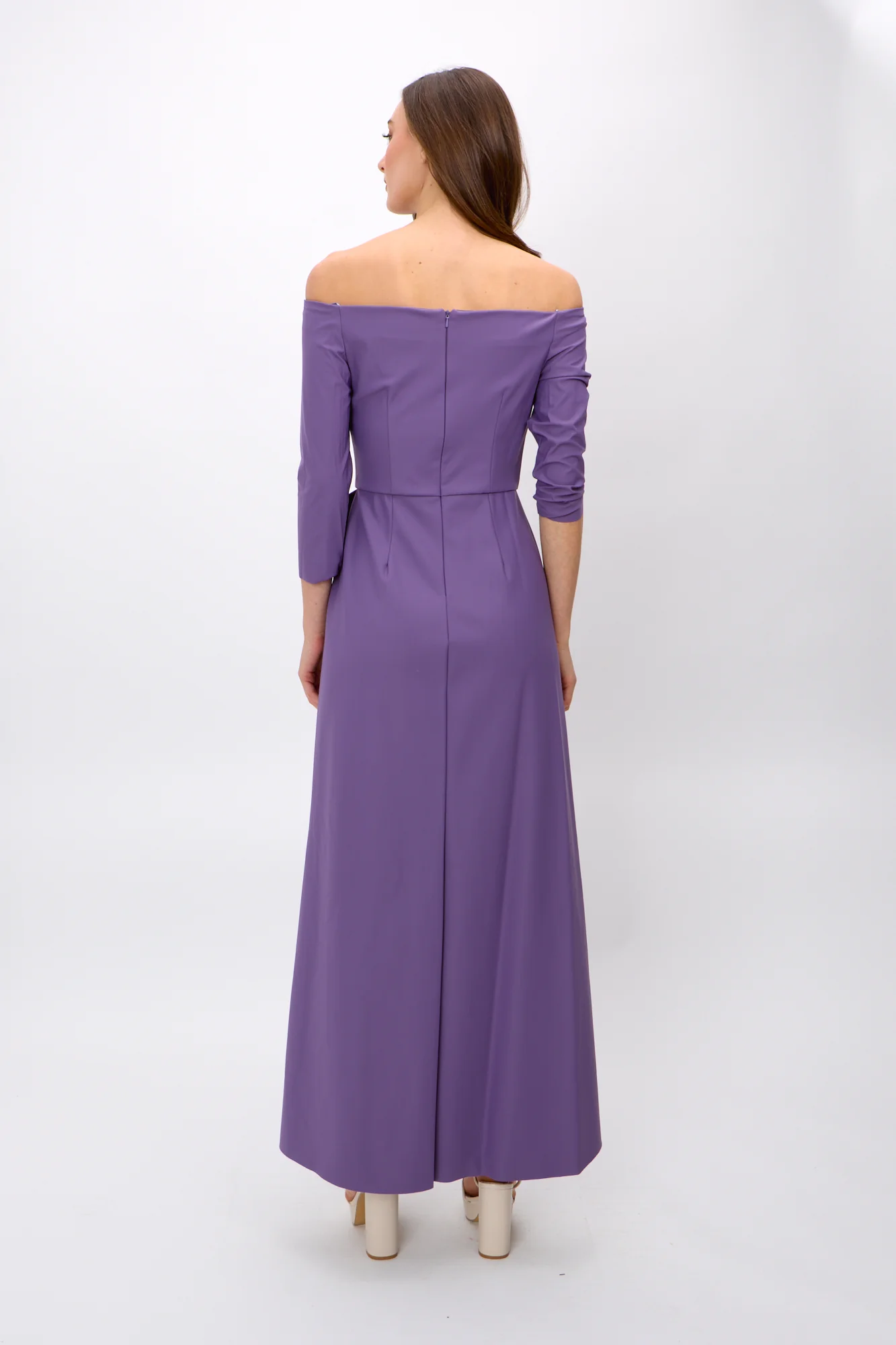 Alex Evening Off the Shoulder Long Dress 8134325 - Image 3