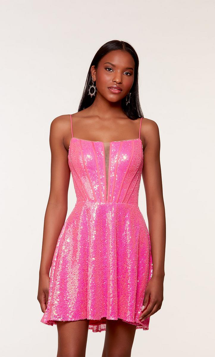 Alyce Paris A-Line Homecoming Dress 3127 - Image 3