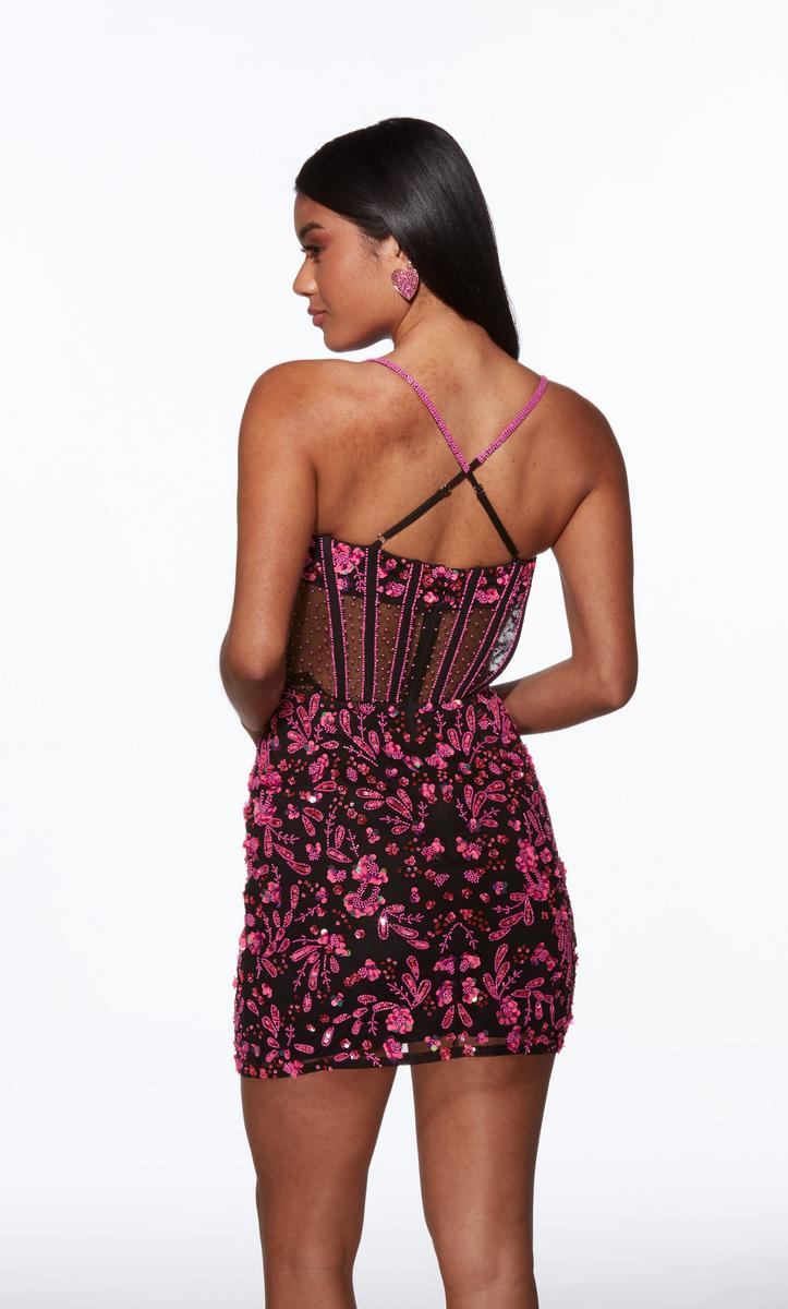 Alyce Paris Floral Sequin Dress 40093 - Image 4