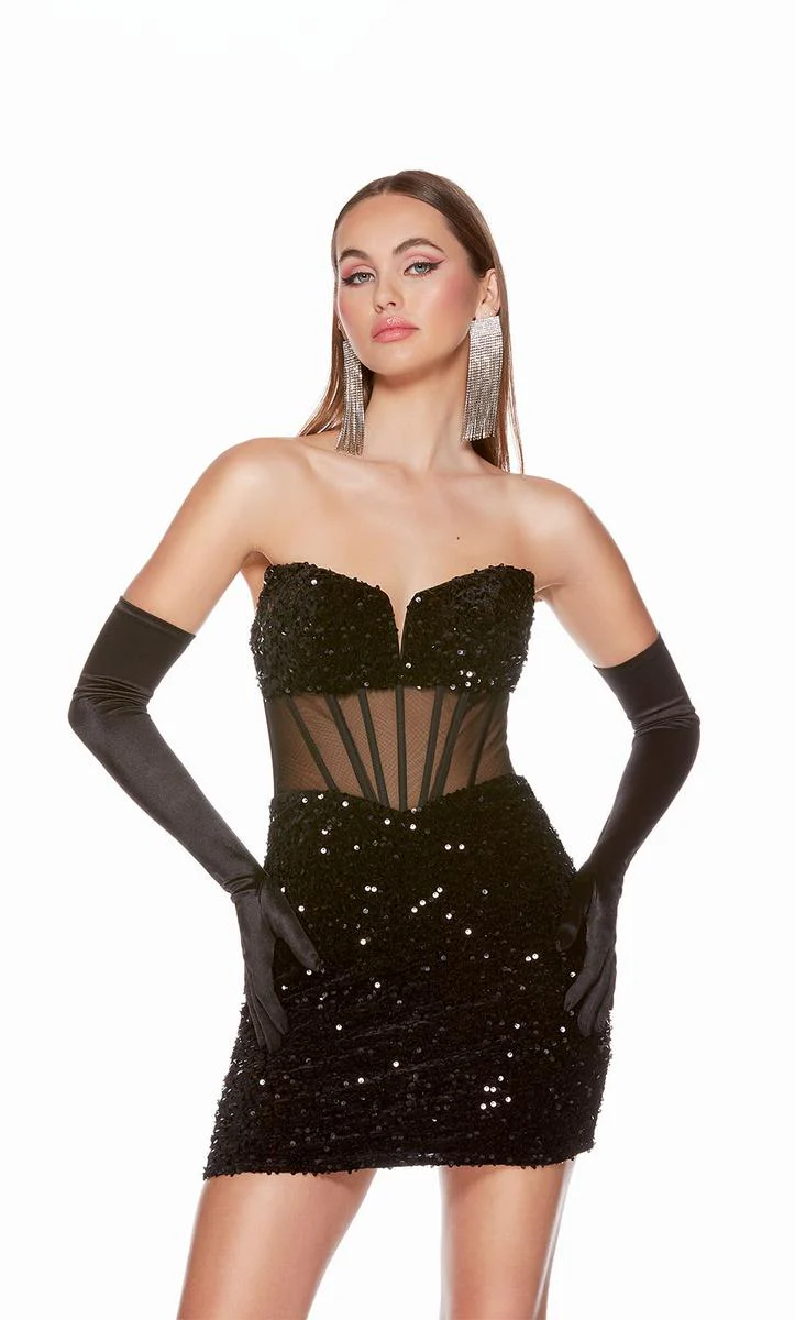Alyce Paris Strapless Homecoming Dress 4792 - Image 10