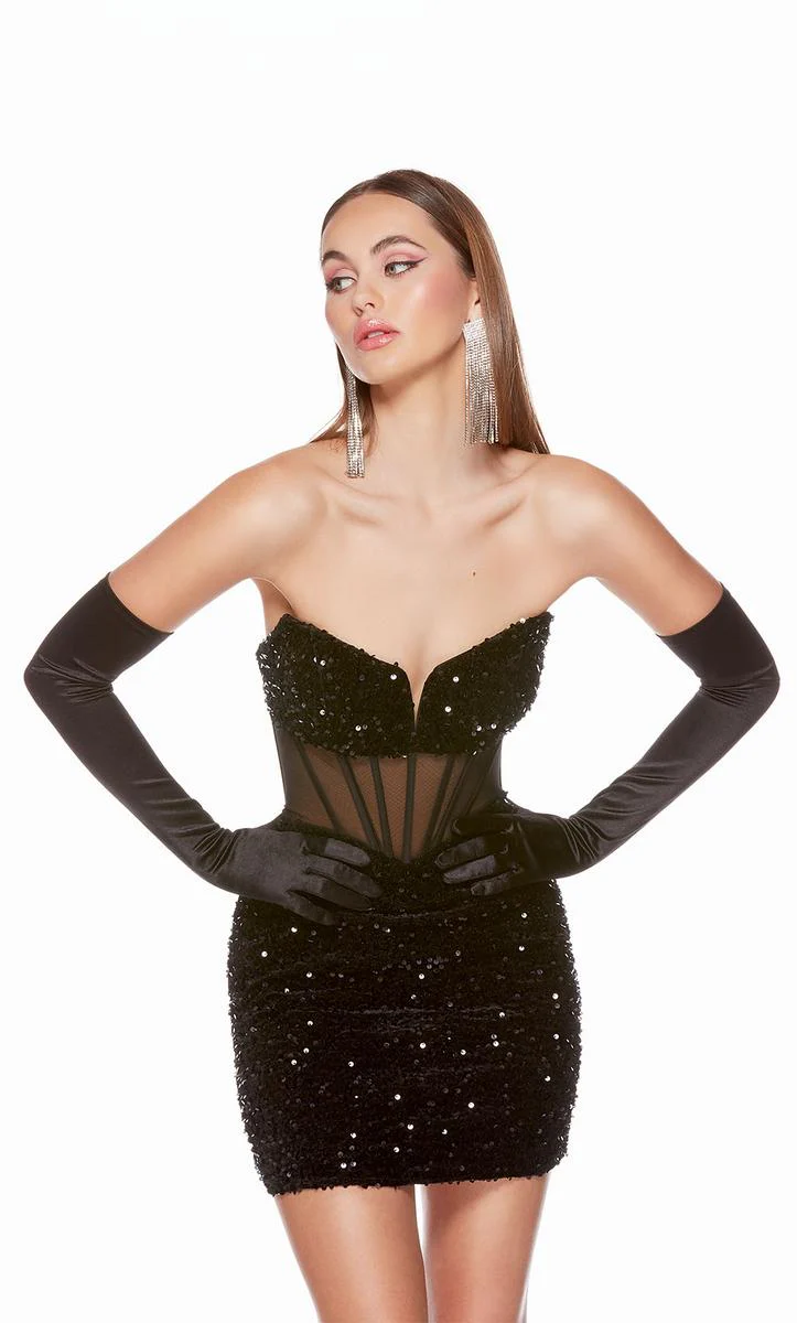 Alyce Paris Strapless Homecoming Dress 4792 - Image 11
