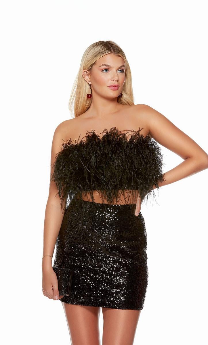 Alyce Paris Two Piece Short Homecoming Dress 4791 - Image 3