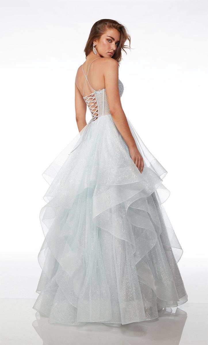Alyce Paris Tiered Ball Gown Prom Dress 61637 - Image 4