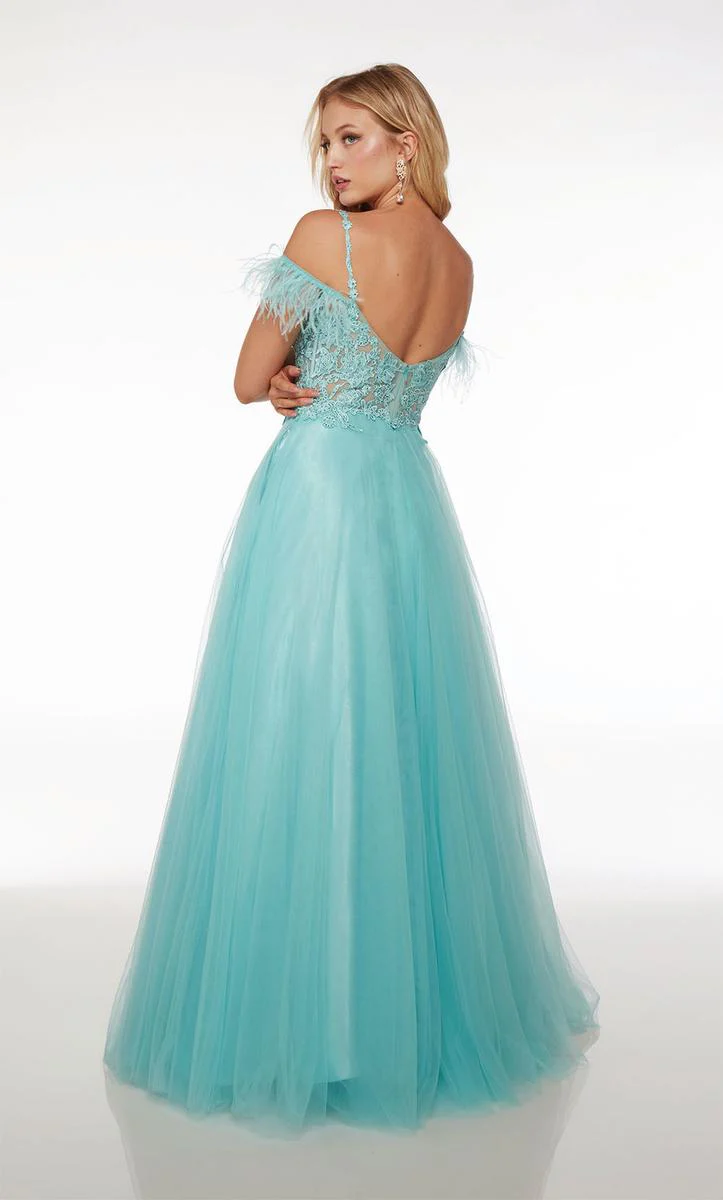 Alyce Lace Corset Ball Gown Prom Dress 61669 - Image 2