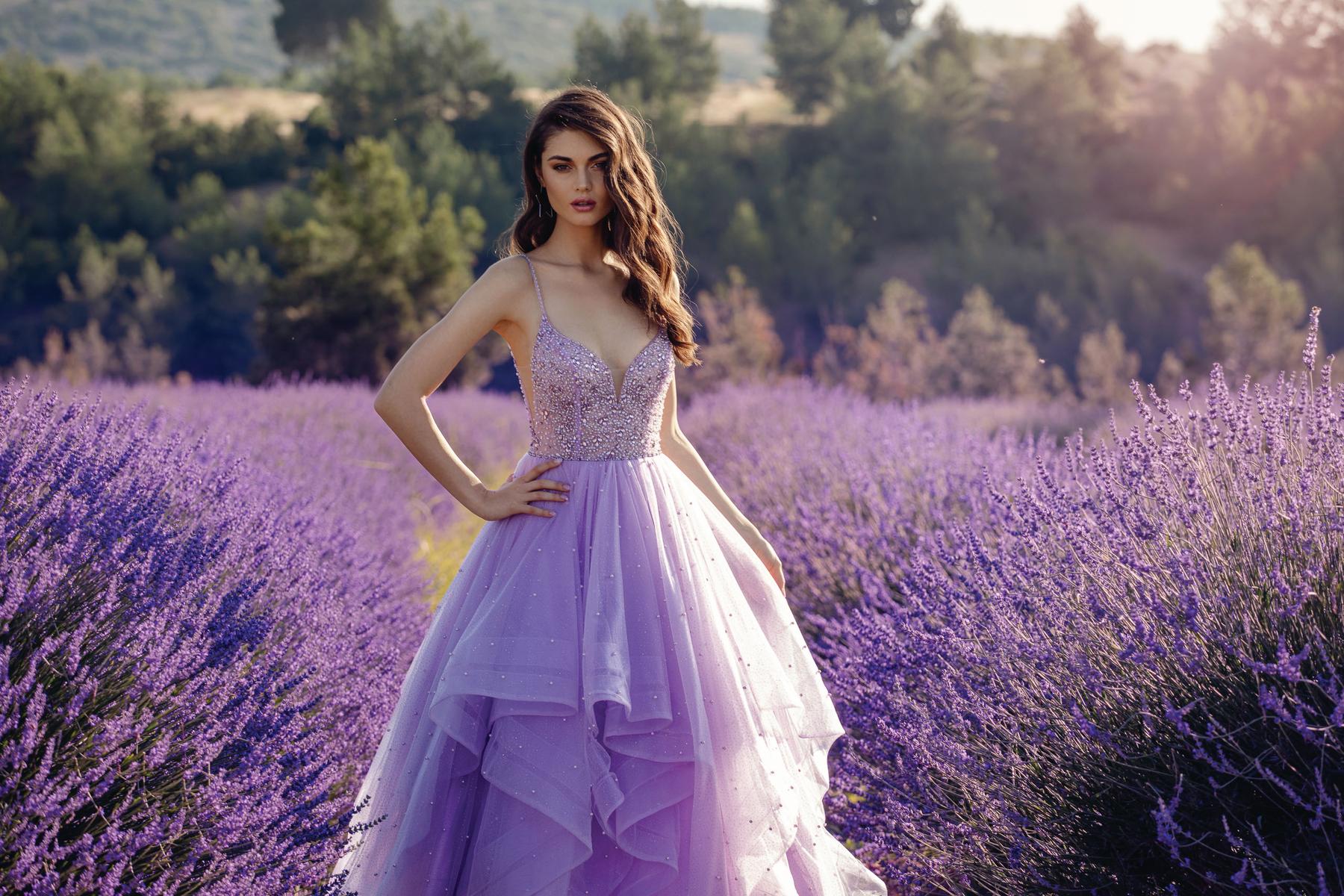 Alyce Paris A-Line Ruffle Ball Gown 61672 - Image 9
