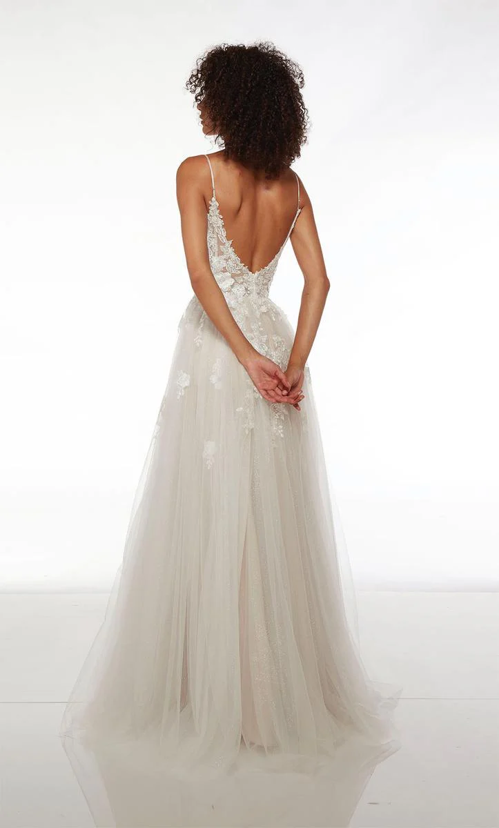 Alyce Paris Lace A-Line Prom Dress 61722 - Image 5