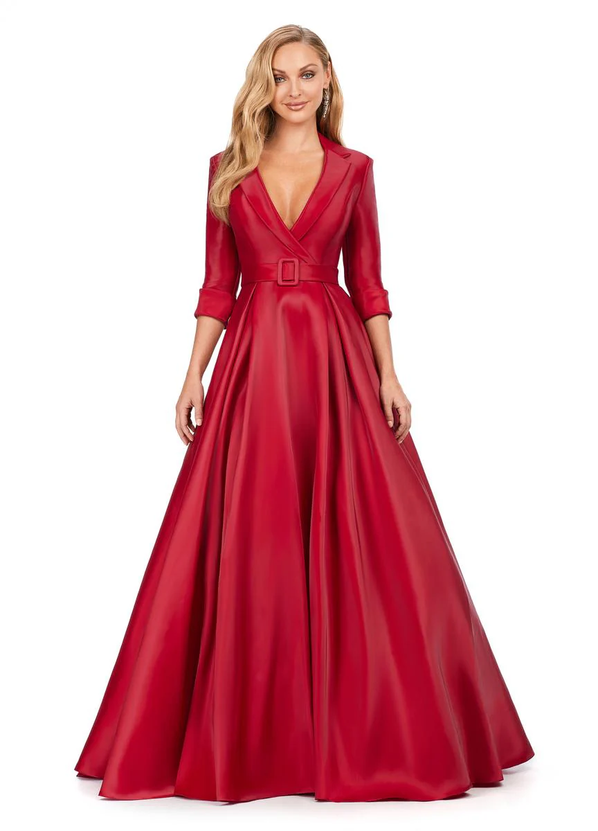 ASHLEYlauren Long Sleeve Dress 11326 - Image 3