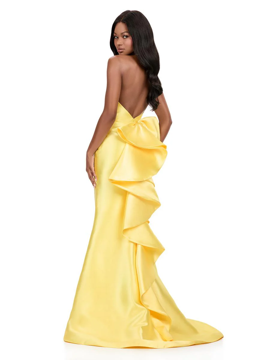 ASHLEYlauren Halter Mikado Prom Dress 12214 - Image 13