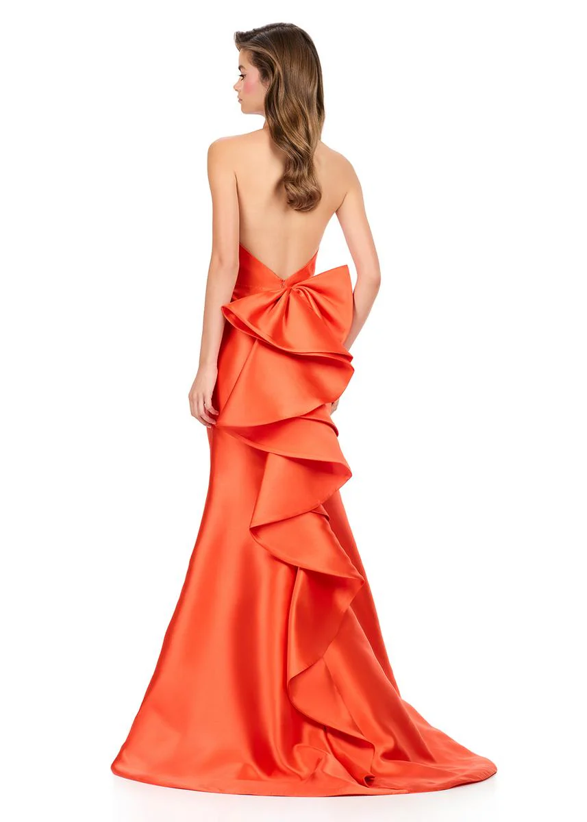ASHLEYlauren Halter Mikado Prom Dress 12214 - Image 15
