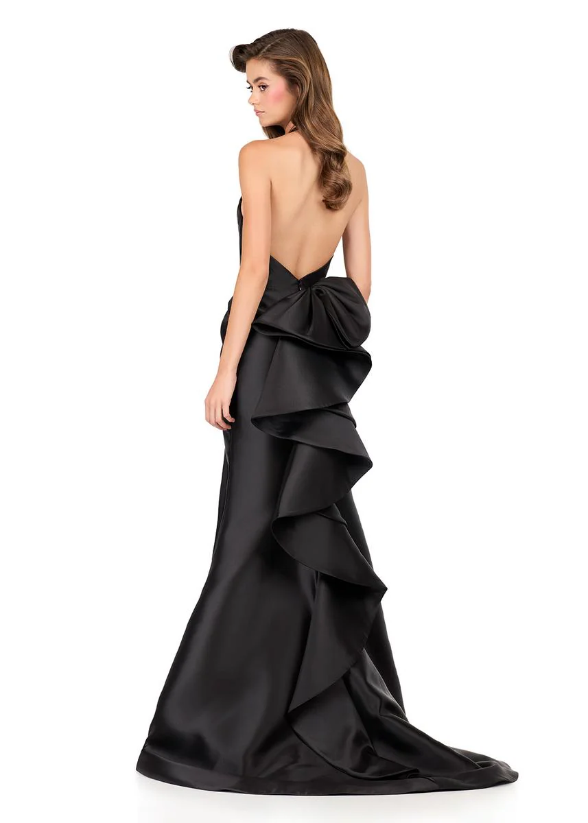 ASHLEYlauren Halter Mikado Prom Dress 12214 - Image 19