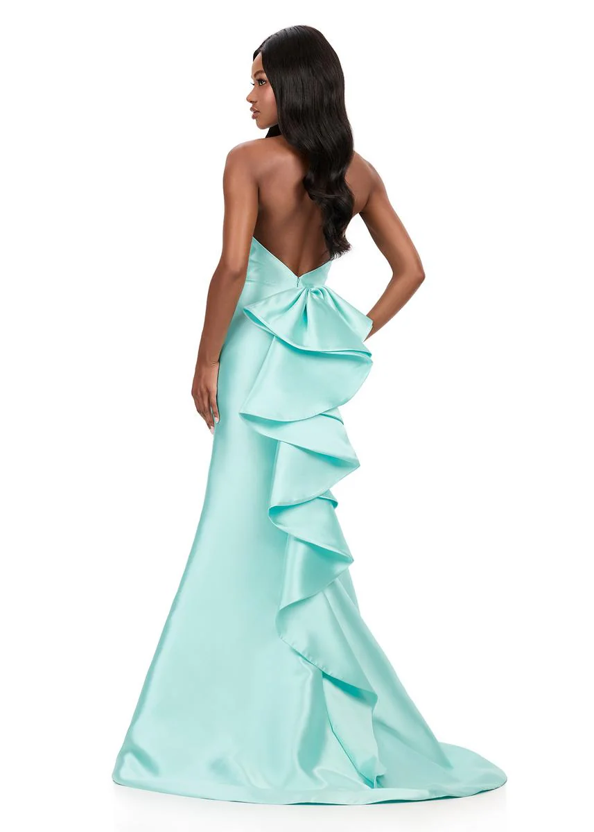 ASHLEYlauren Halter Mikado Prom Dress 12214 - Image 7