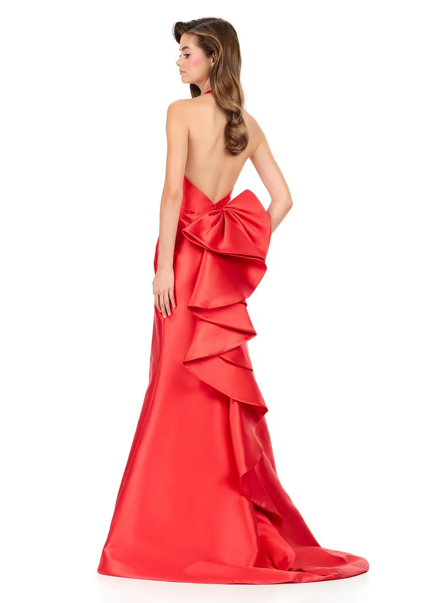 ASHLEYlauren Halter Mikado Prom Dress 12214 - Image 9