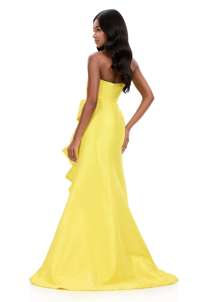 ASHLEYlauren Taffeta Ruffle Prom Dress 12309 - Image 18