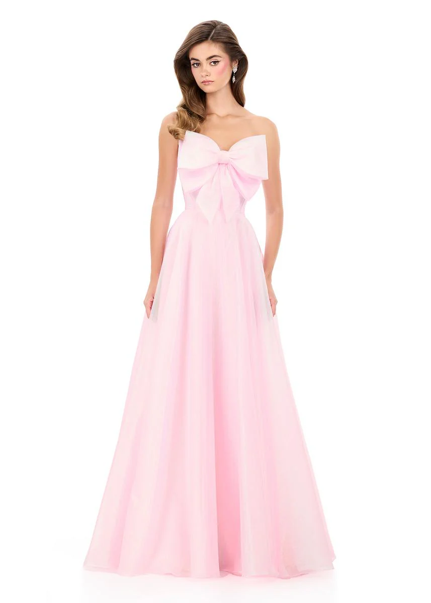 ASHLEYlauren Organza Bow Ballgown 12314 - Image 5