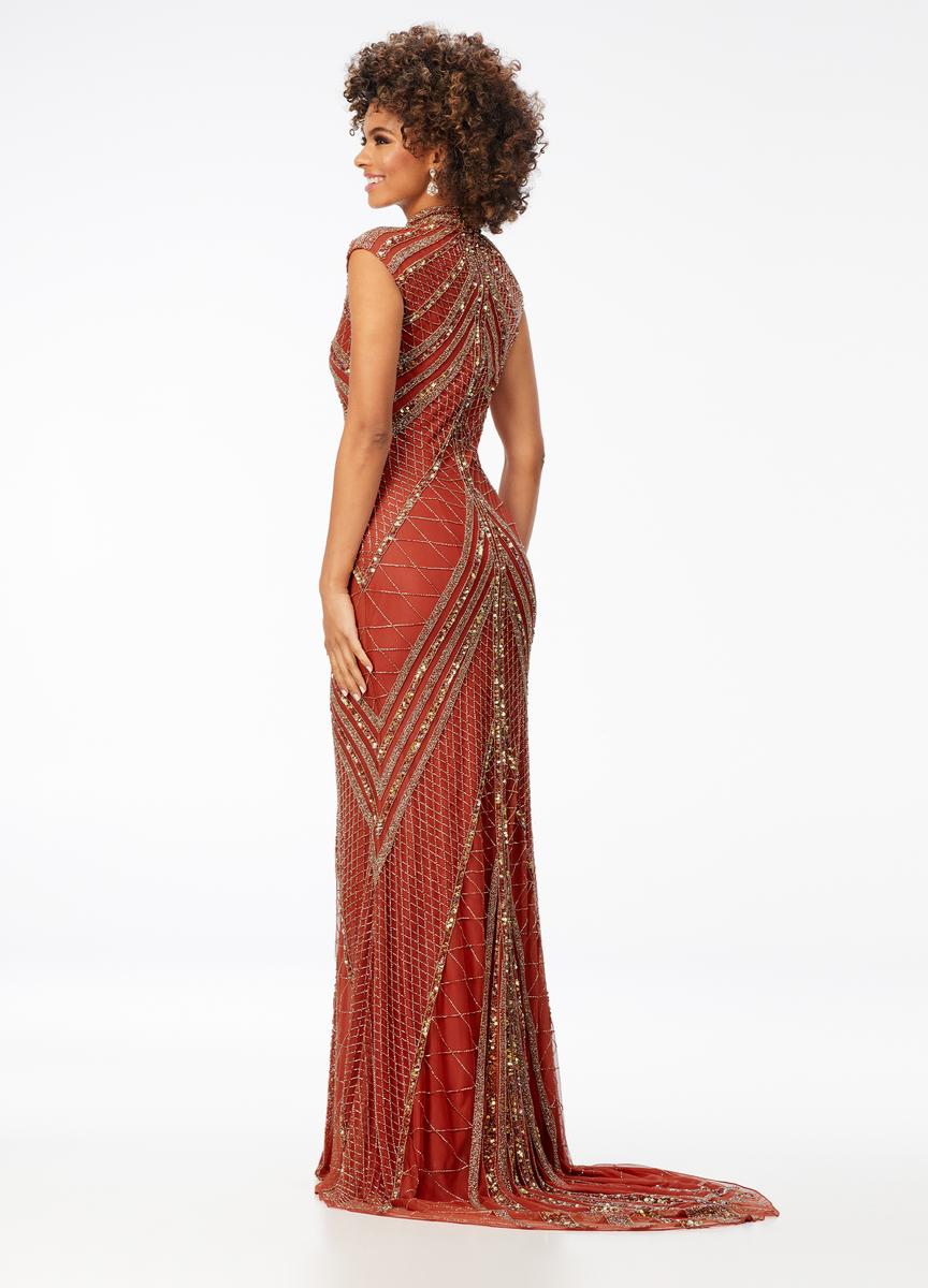 AshleyLauren Cap Sleeve Beaded Prom Dress 1624 - Image 19