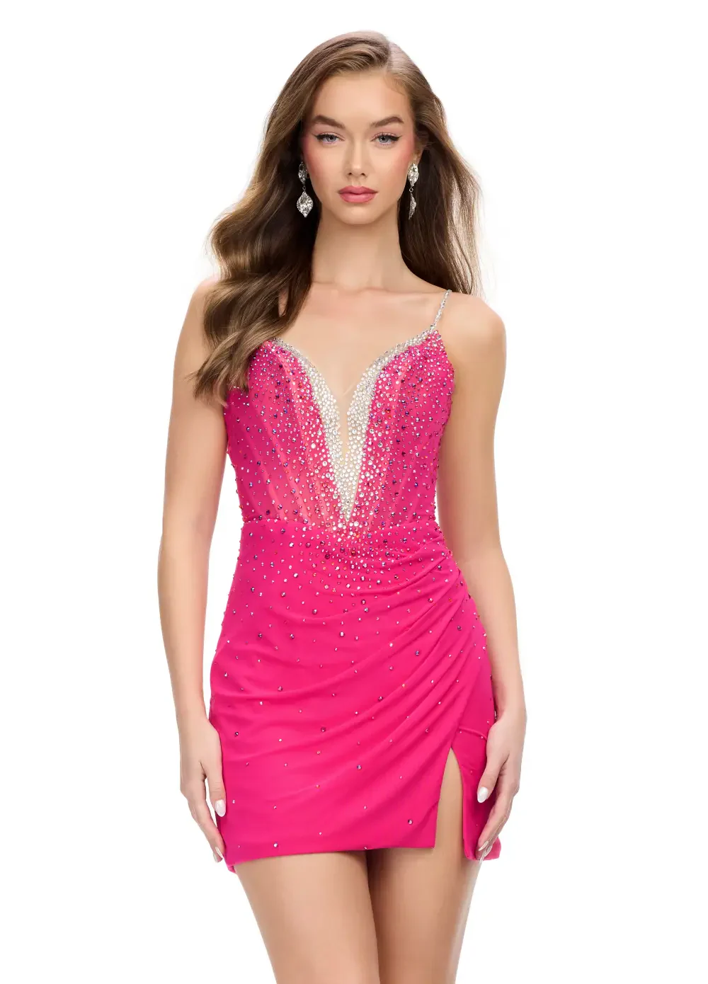 ASHLEYlauren Short Hot Fix Dress 4716 - Image 17
