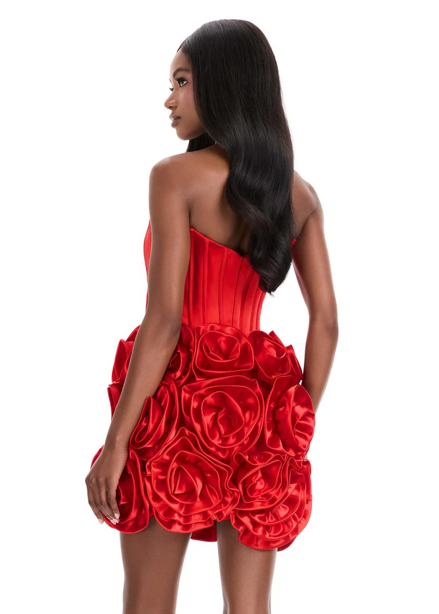 ASHLEYlauren Rosette HoCo Dress 4831 - Image 2