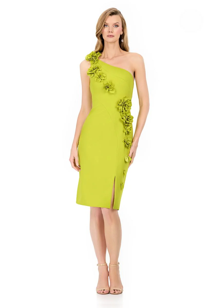 ASHLEYlauren One Shouder Cocktail Dress E4961