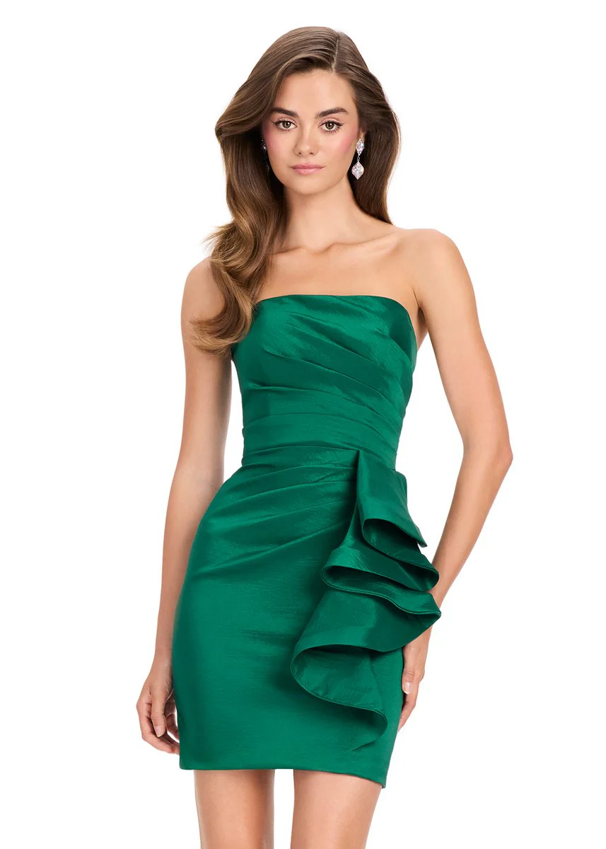 ASHLEYlauren Strapless Ruffle HoCo Dress 4933 - Image 21