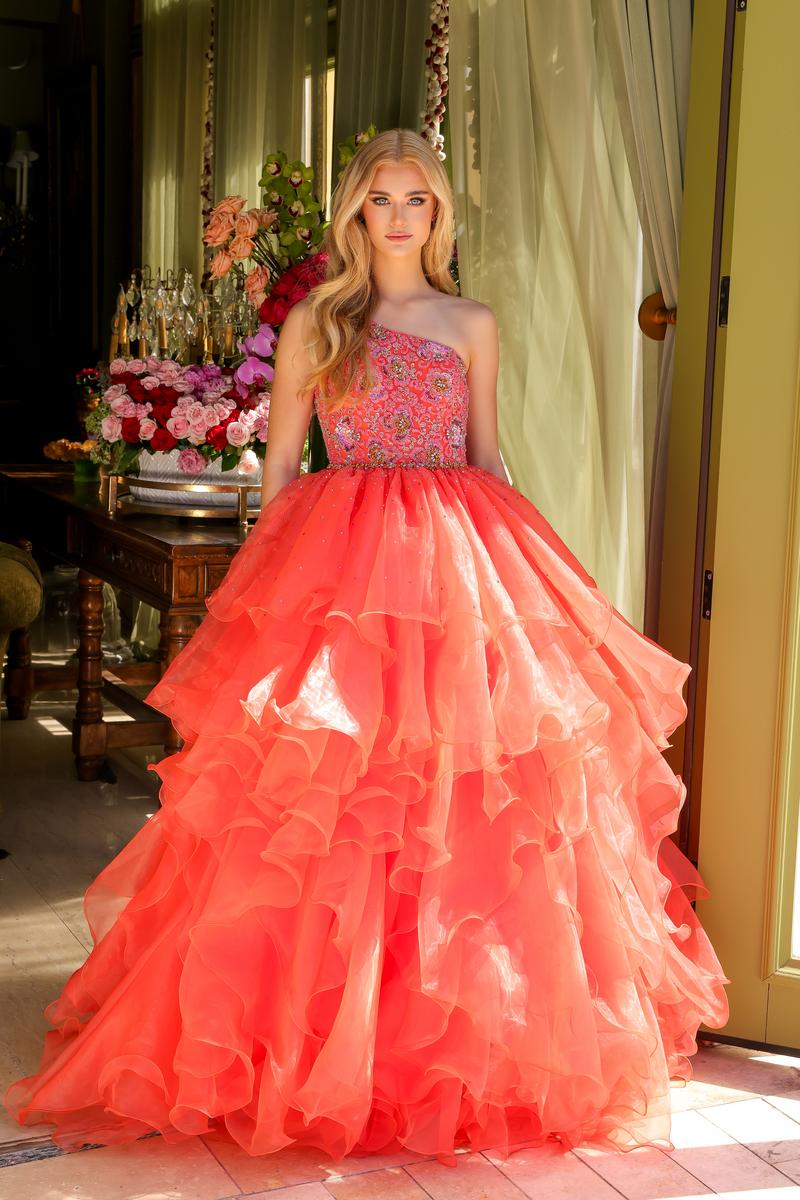 Ava Presley One Shoulder Ballgown Prom Dress 28575 - Image 9