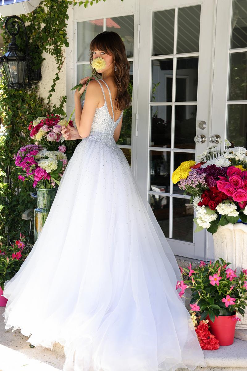 Ava Presley Basque Waist Ball Gown Dress 29522 - Image 8