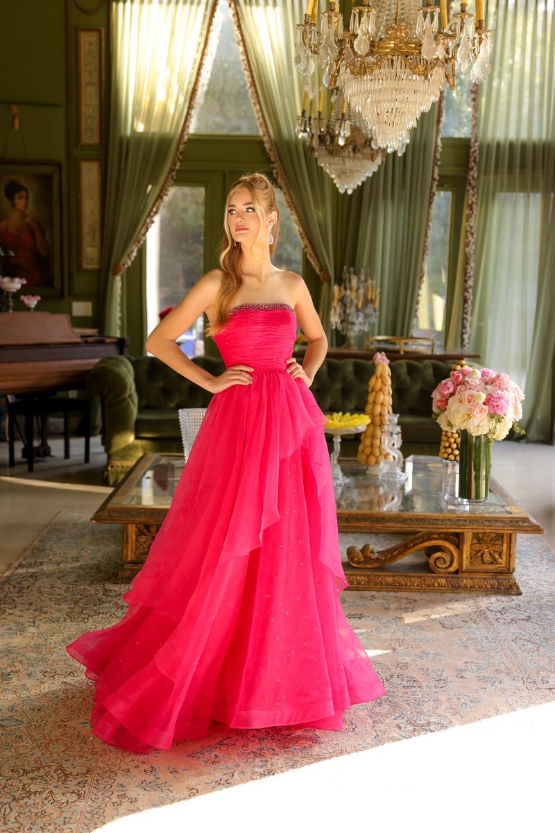 Ava Presley Strapless Ruched Prom Dress 29524 - Image 29