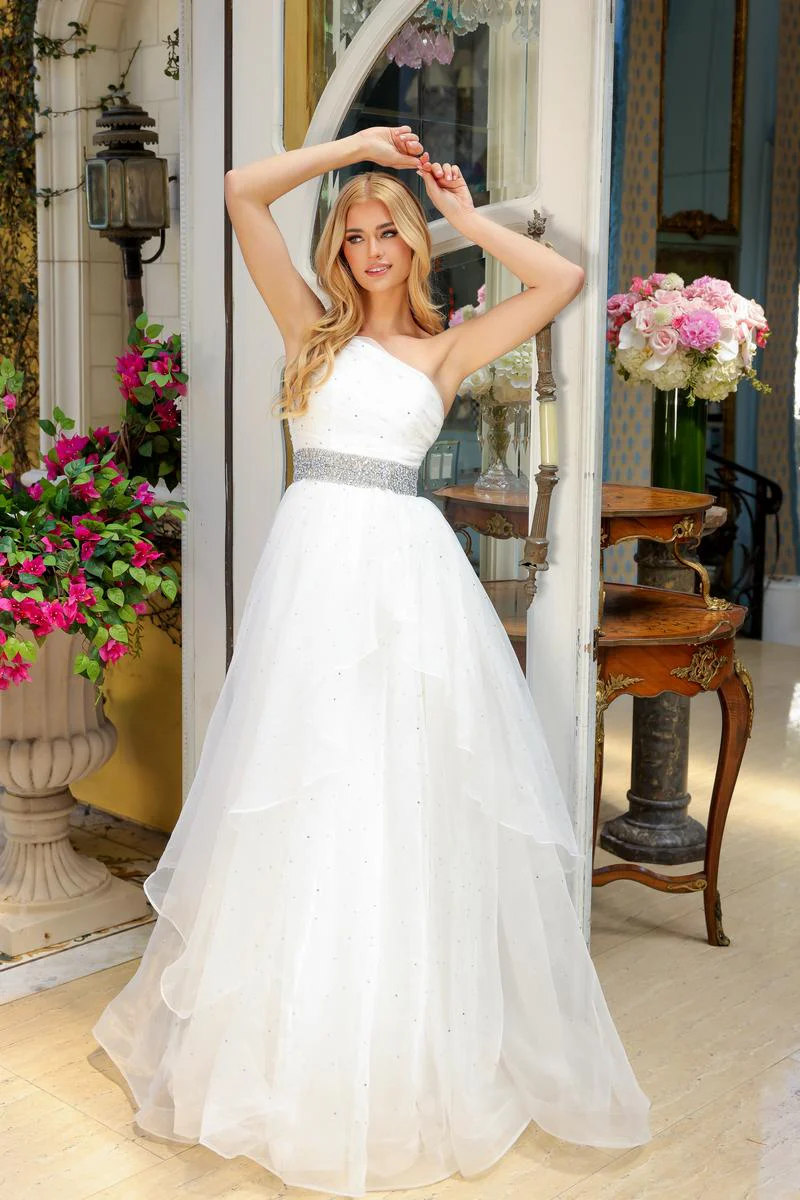 Ava Presley One Shoulder Ruched Pageant Dress 29534 - Image 11