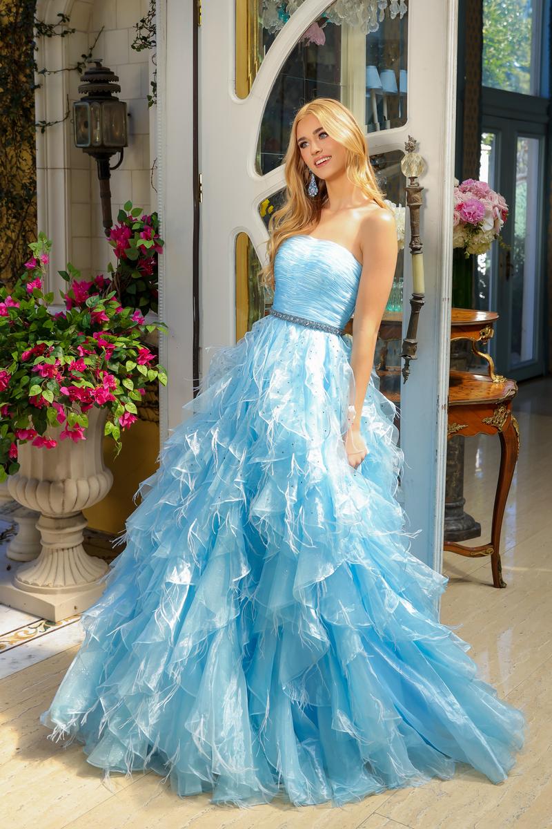 Ava Presley Strapless Ruffle Pageant Dress 39555 - Image 5