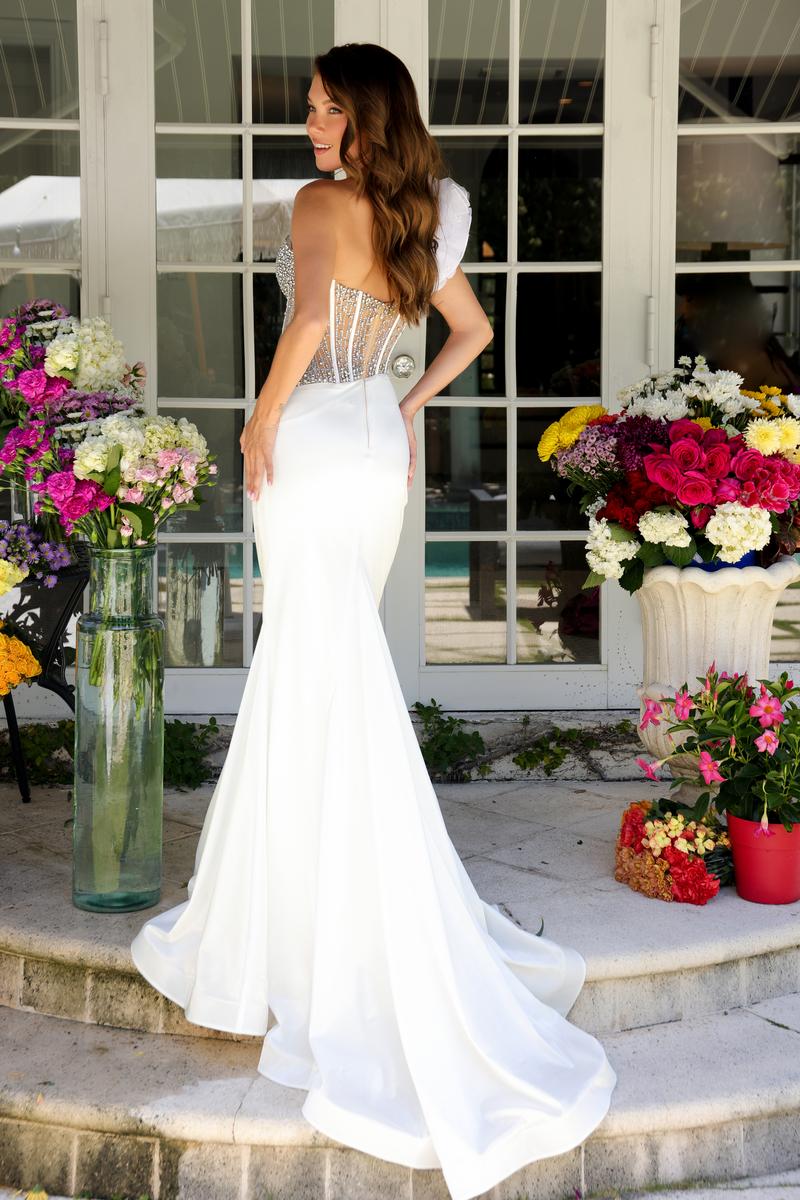 Ava Presley Beaded Illusion Prom Dress 39558 - Image 4