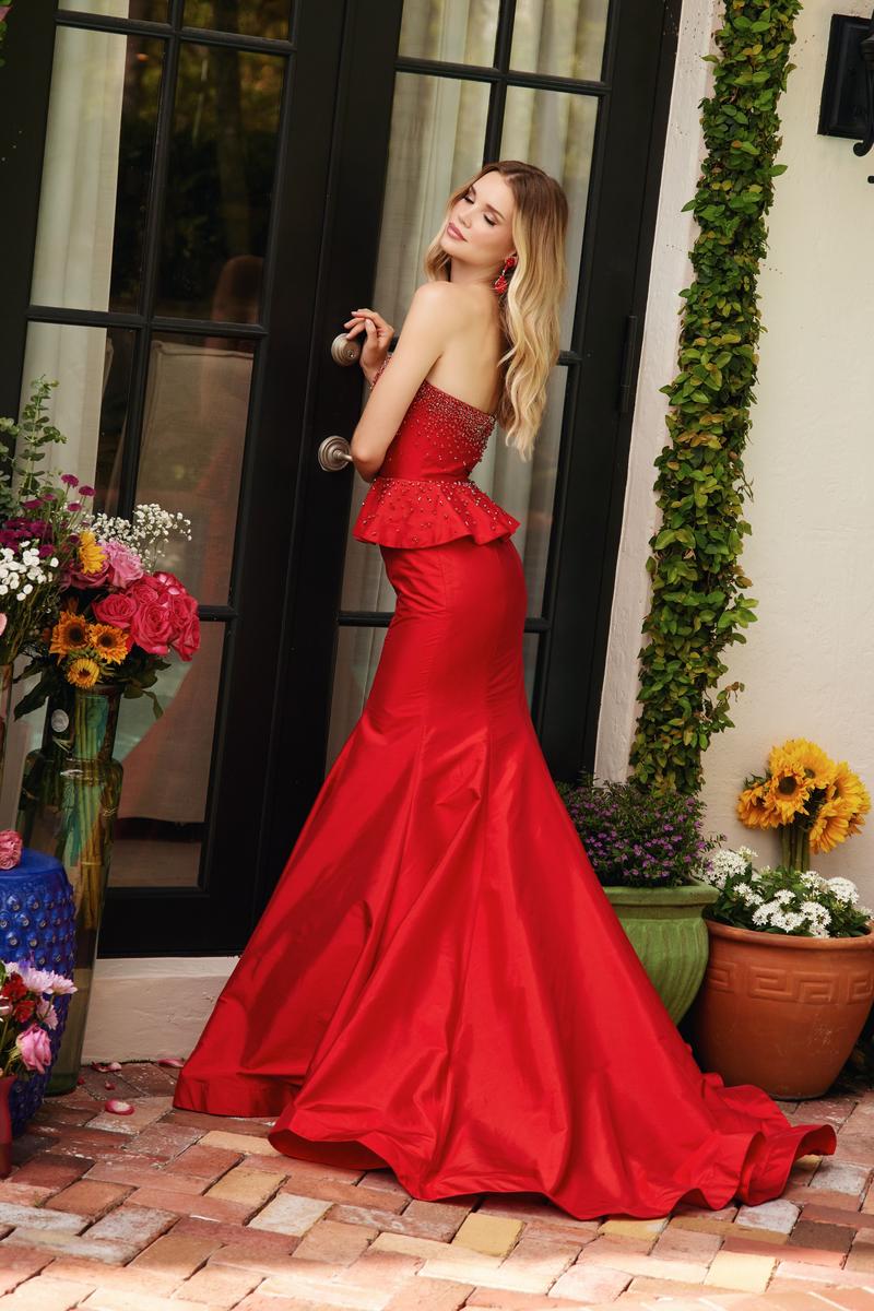 Ava Presley Peplum Mermaid Prom Dress 40092 - Image 4
