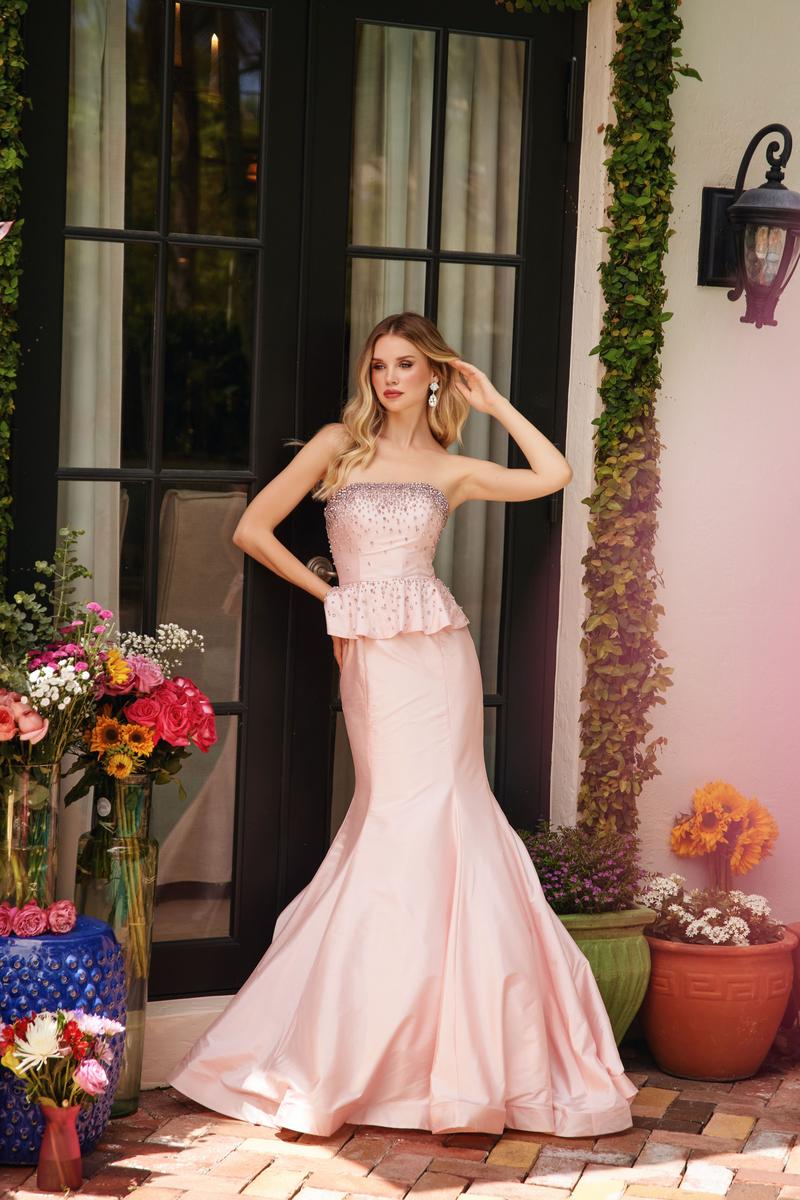 Ava Presley Peplum Mermaid Prom Dress 40092 - Image 9