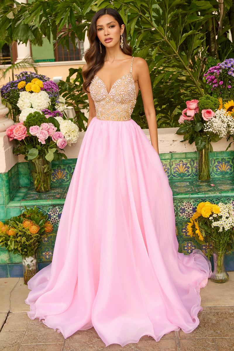Ava Presley Low Back Ballgown Prom Dress 47243 - Image 3