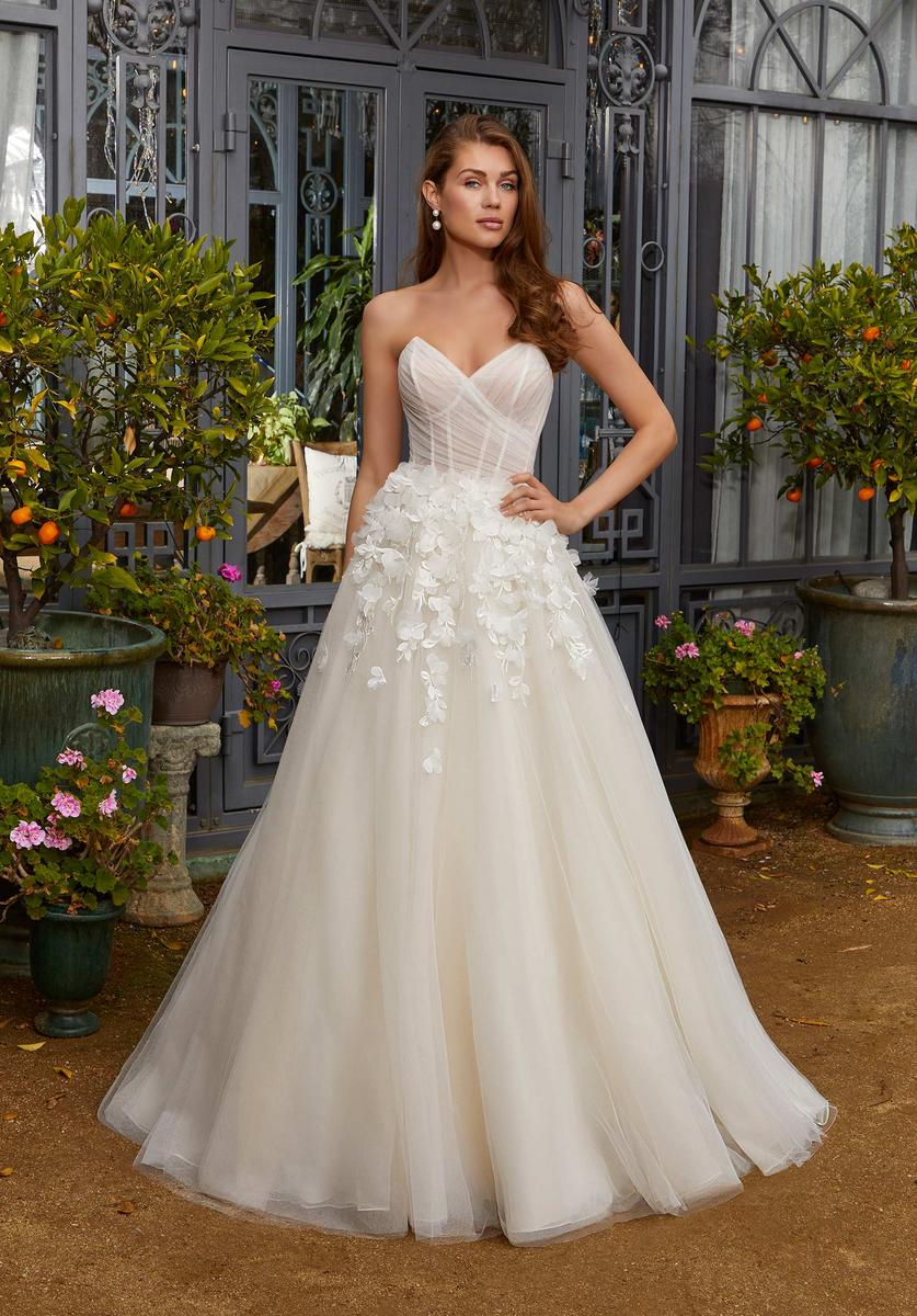 Blu Bridal by Morilee Rosalie Ruched Wedding Dress 4482 - Image 6