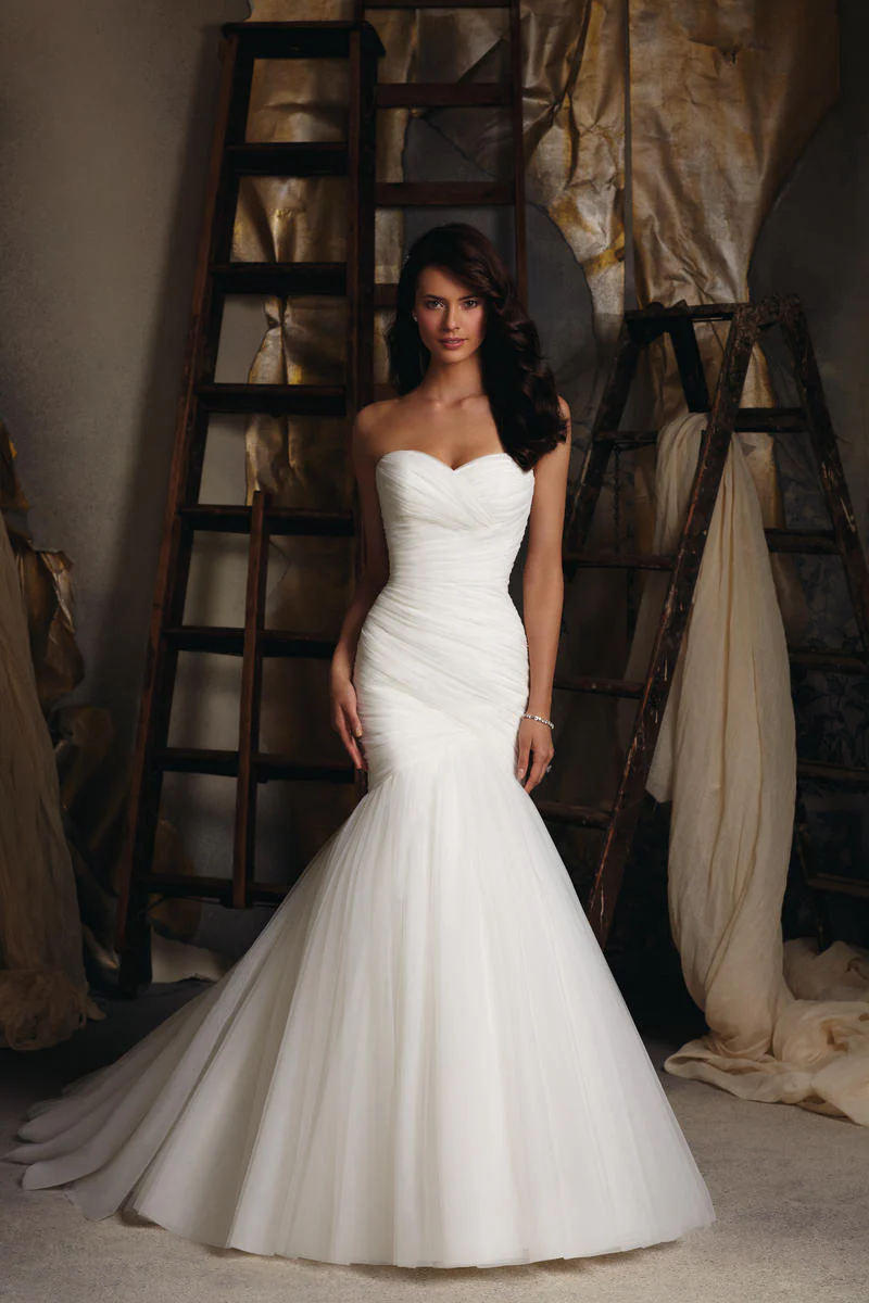 Blu Bridal by Morilee Tulle Mermaid Bridal Gown 5108