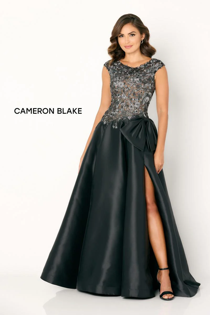 Cameron Blake Cap Sleeve Lace Evening Dress CB778 - Image 4