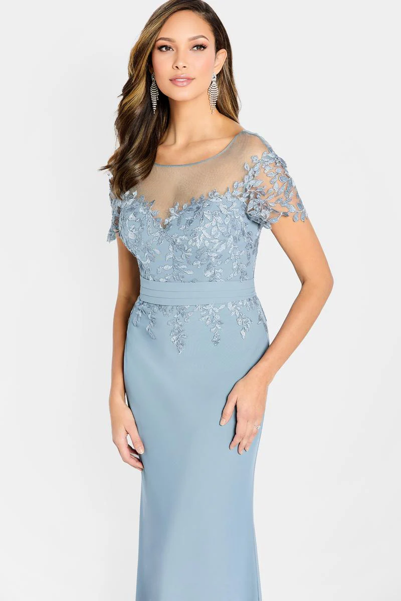 Cameron Blake Illusion Lace Evening Dress CB111 - Image 2