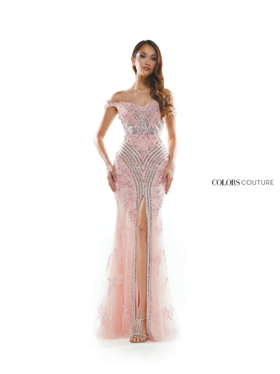 Colors Dress Tight Beaded Prom Dress J131 - Image 201