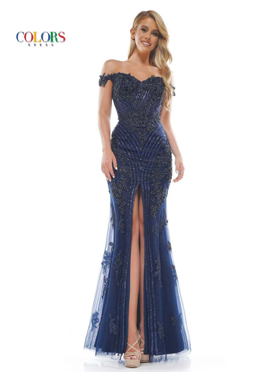 Colors Dress Tight Beaded Prom Dress J131 - Image 28