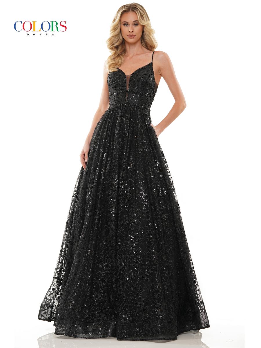Colors Prom Long Glitter Ball Gown Dress 2288 - Image 16