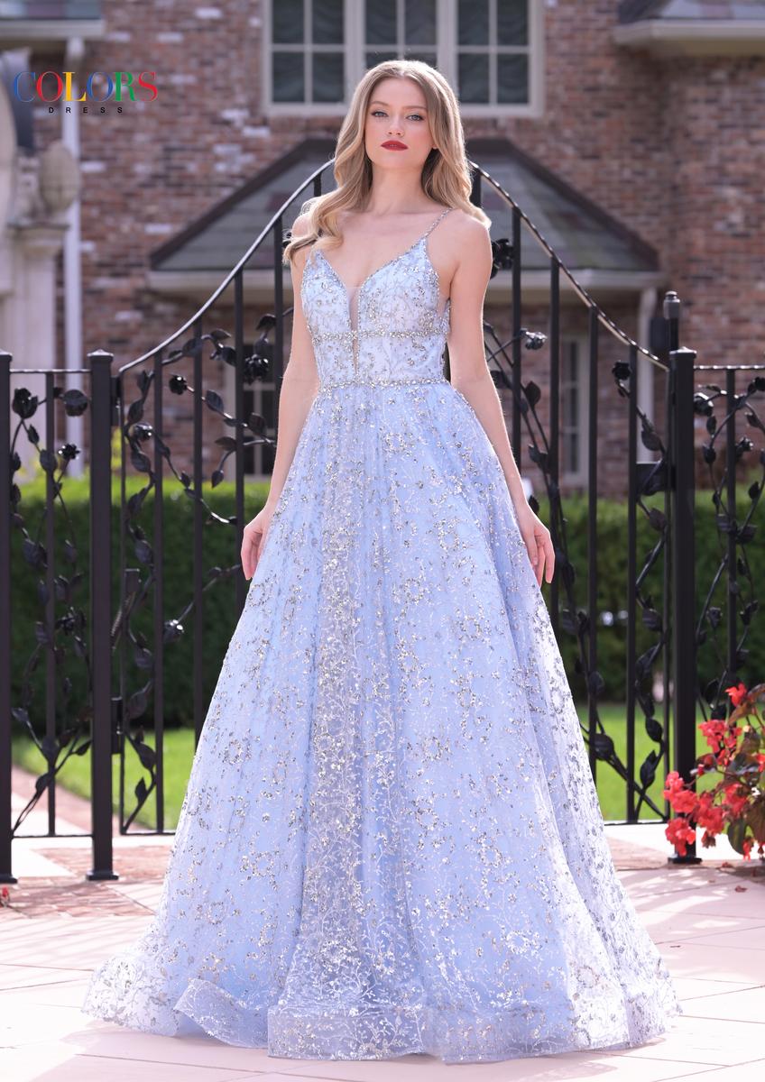 Colors Prom Long Glitter Ball Gown Dress 2288 - Image 19