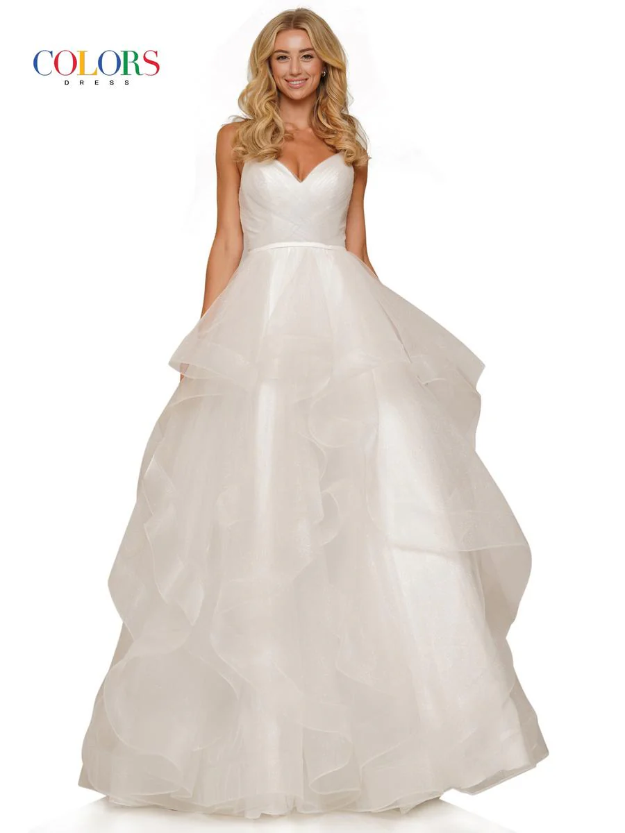 Colors Tiered Ruffle Prom Dress 2381 - Image 10