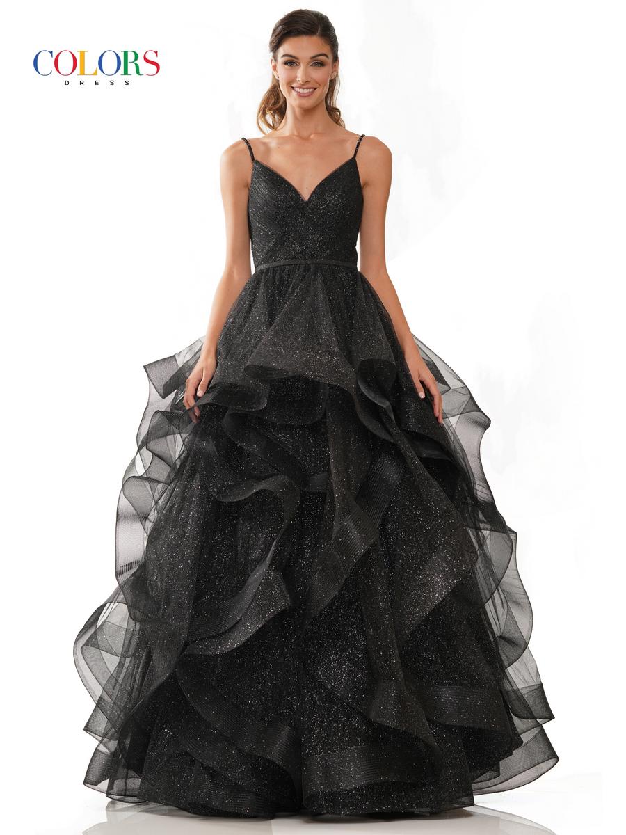 Colors Tiered Ruffle Prom Dress 2381 - Image 13
