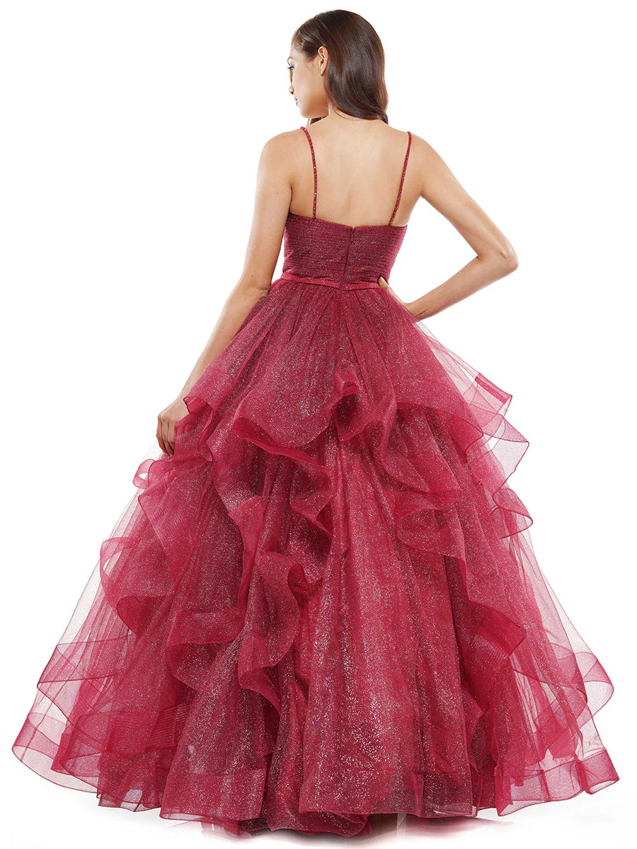 Colors Tiered Ruffle Prom Dress 2381 - Image 4