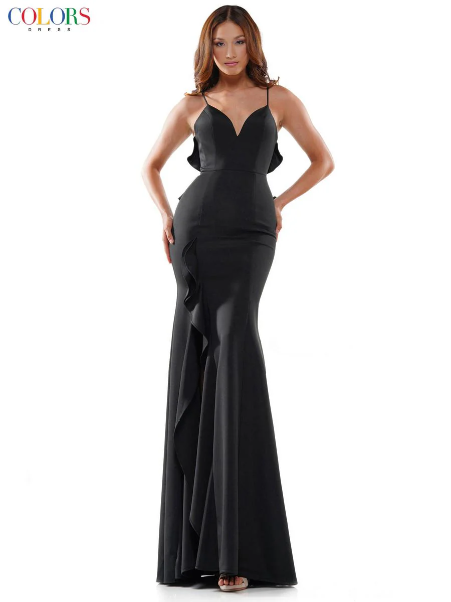 Colors Dress Ruffle Long Dress 2646 - Image 9