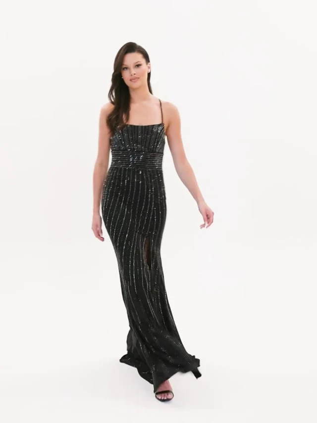 Faviana Long Scoop Neck Prom Dress S10806 - Image 6
