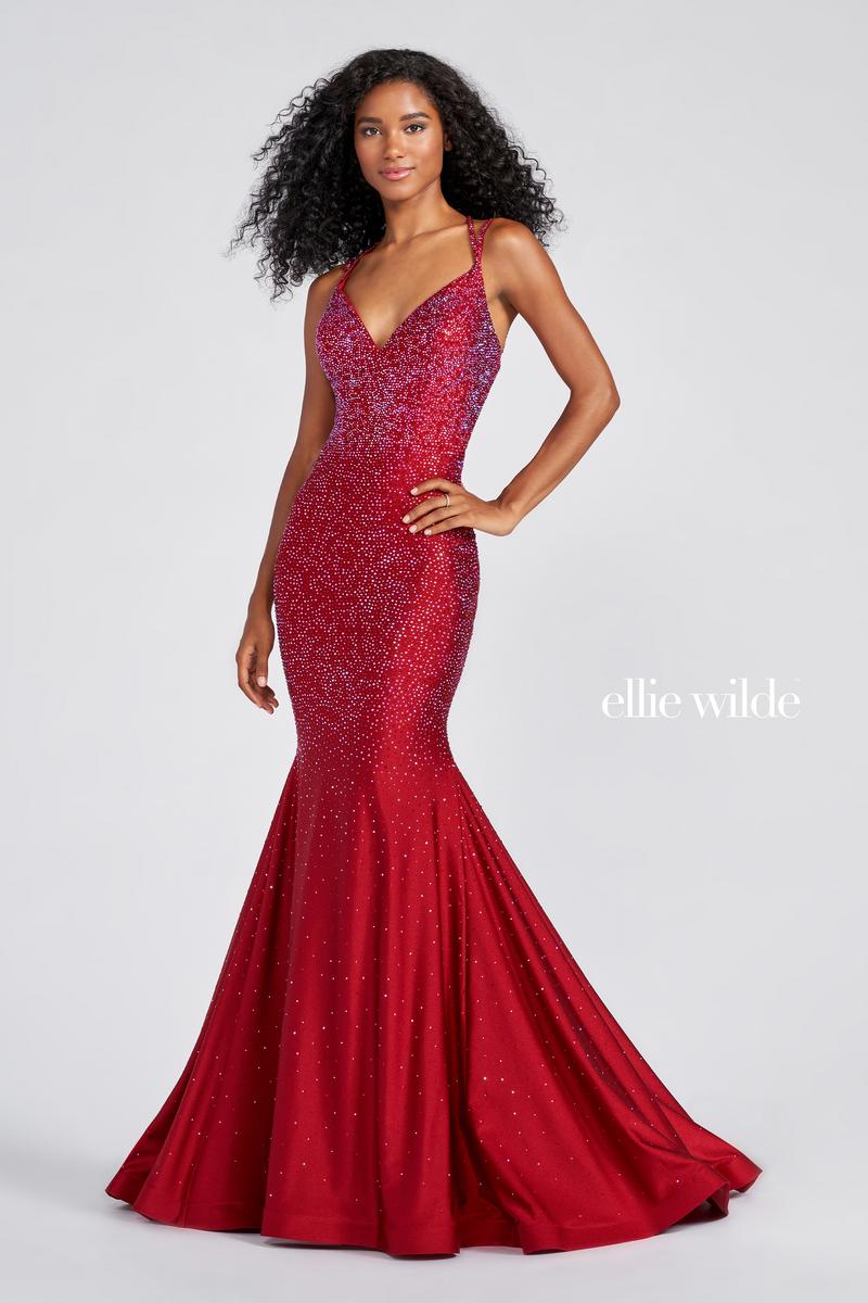 Ellie WIlde Fit and Flare Prom Dress EW122001 - Image 6