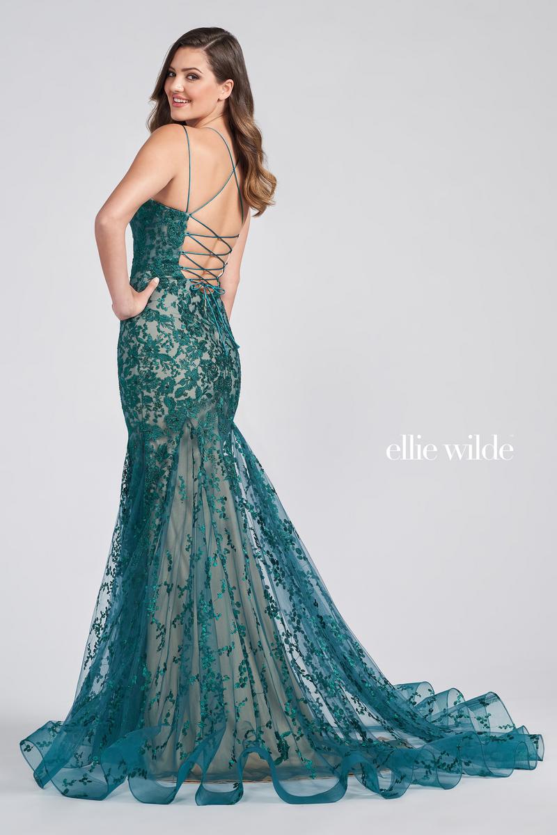 Ellie Wilde Fit and Flare Prom Dress EW122032 - Image 3