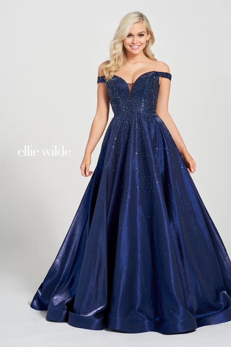 Ellie Wilde Long Prom Dress EW122106 - Image 4
