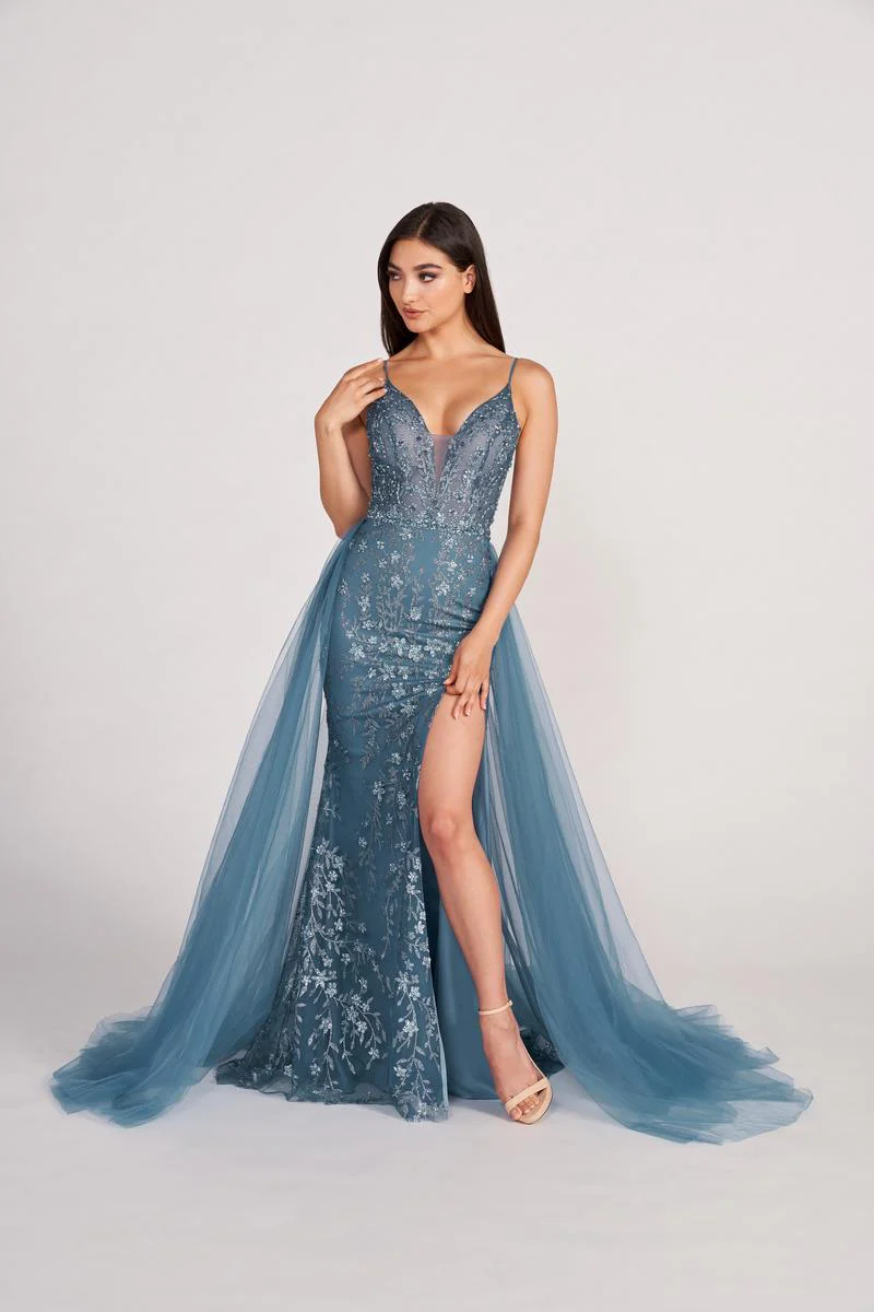 Ellie Wilde Fit and Flare Prom Dress EW34058 - Image 2