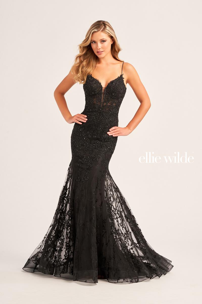 Ellie Wilde Mermaid Corset Lace Prom Dress EW35010 - Image 15